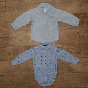 Boys Shirt and onesie by Carter's